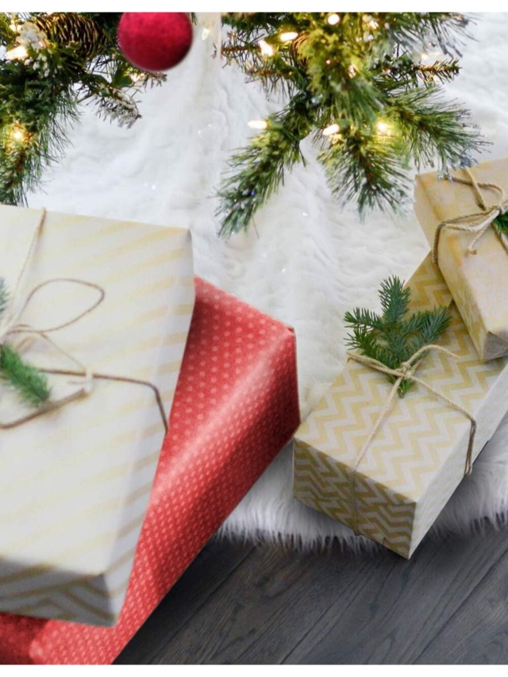 Mini Tree Skirt Small Christmas Tree Skirt White Miniature Skirts 12 in